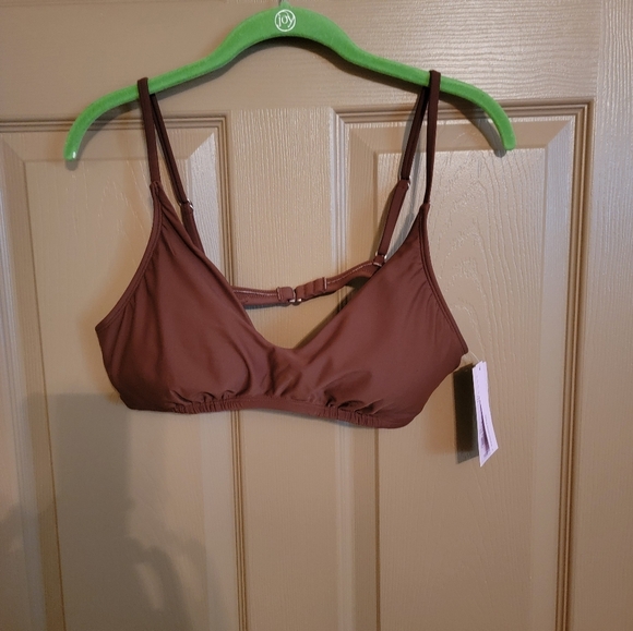 Wild Fable Brown Bikini Top with Adjustable Straps - Picture 1 of 3
